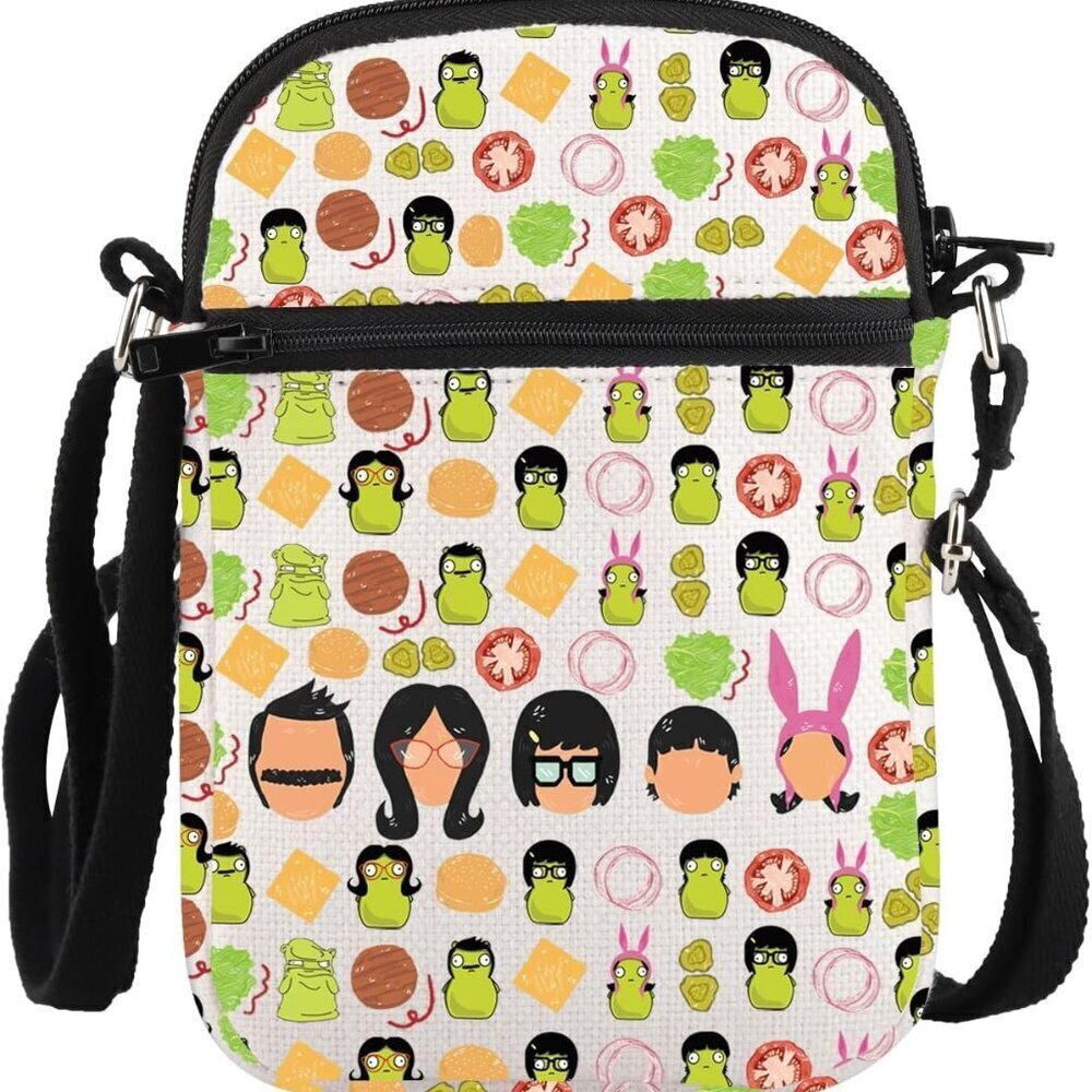 Cartoon TV Show Inspired Crossbody Bag for Fans Unisex Waterproof Compact